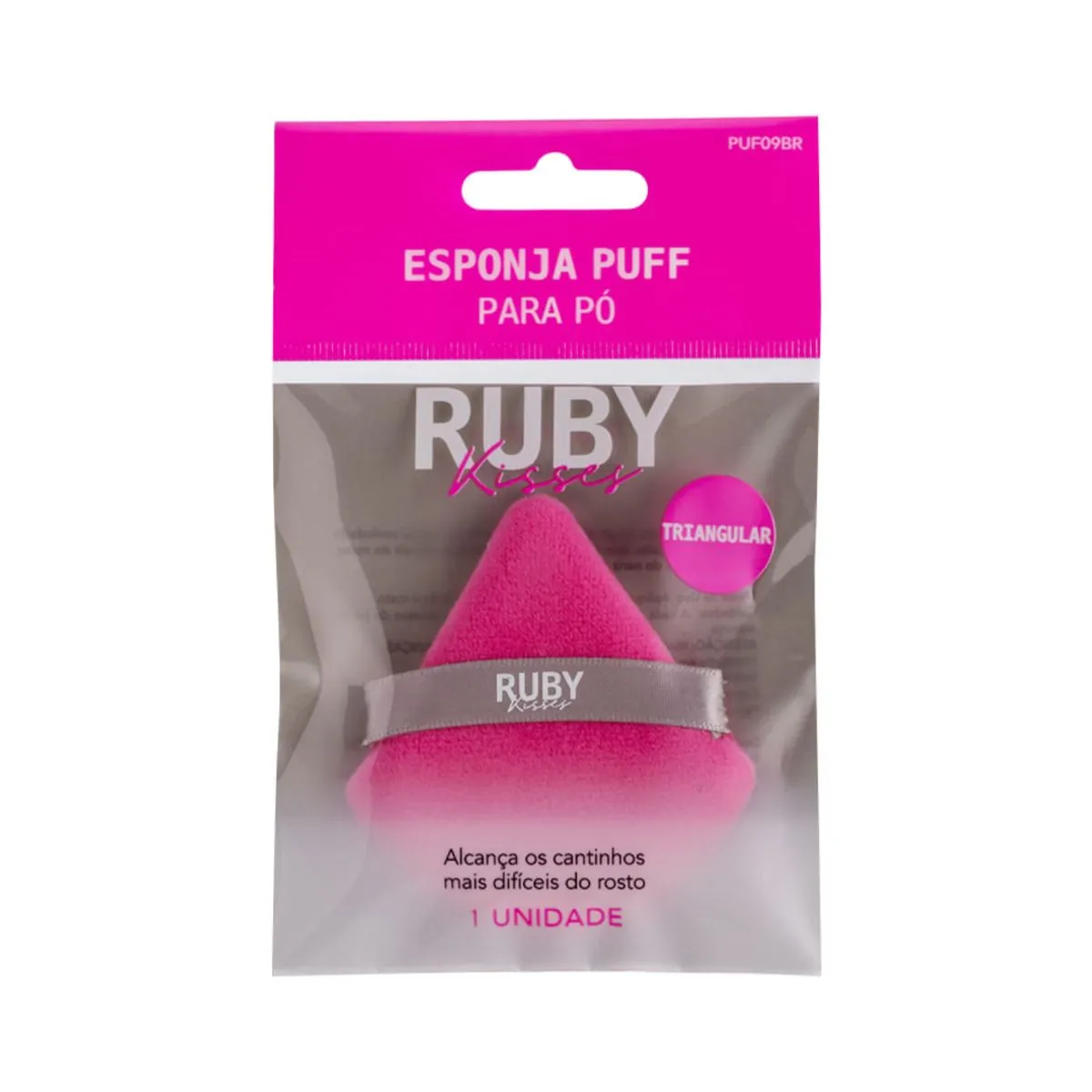 Esponja Para Pó Cinza Triangular Puff Ruby Kisses