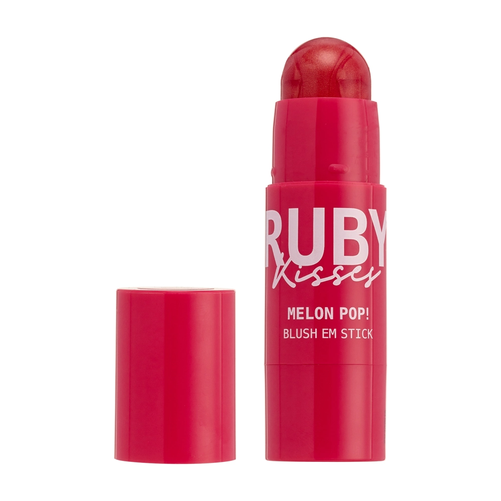 Kiss Ruby Kisses Blush Stick Melon Pop Flamingo Pop