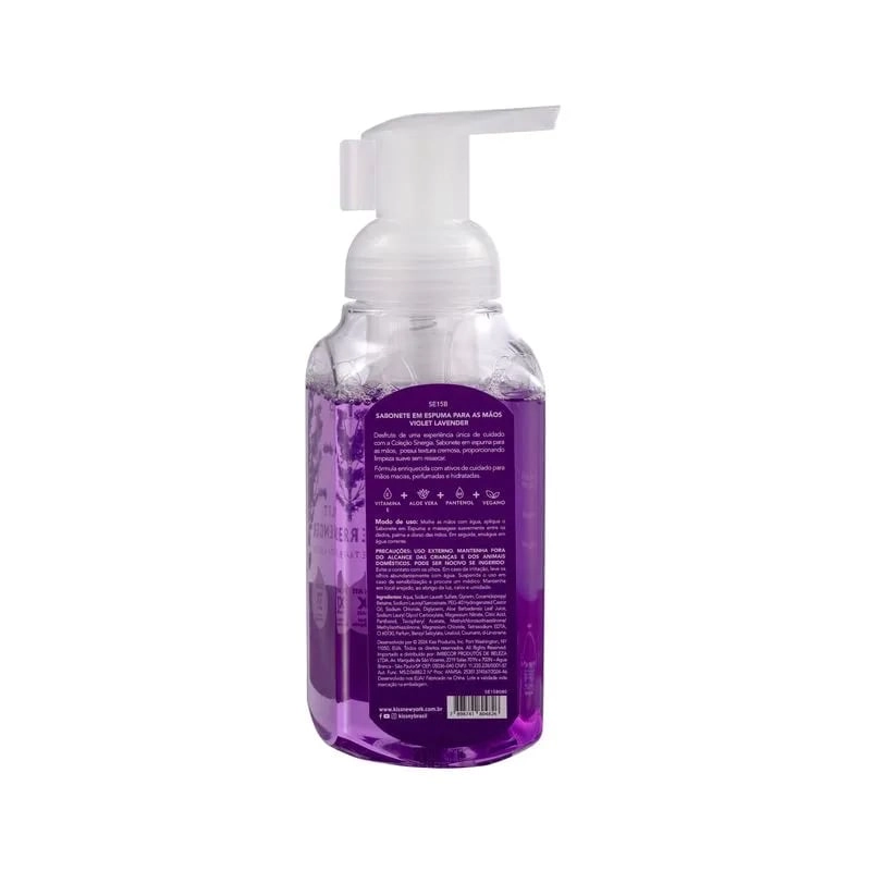 Sabonete Em Espuma 275ml Violet Lavender Kiss Ny