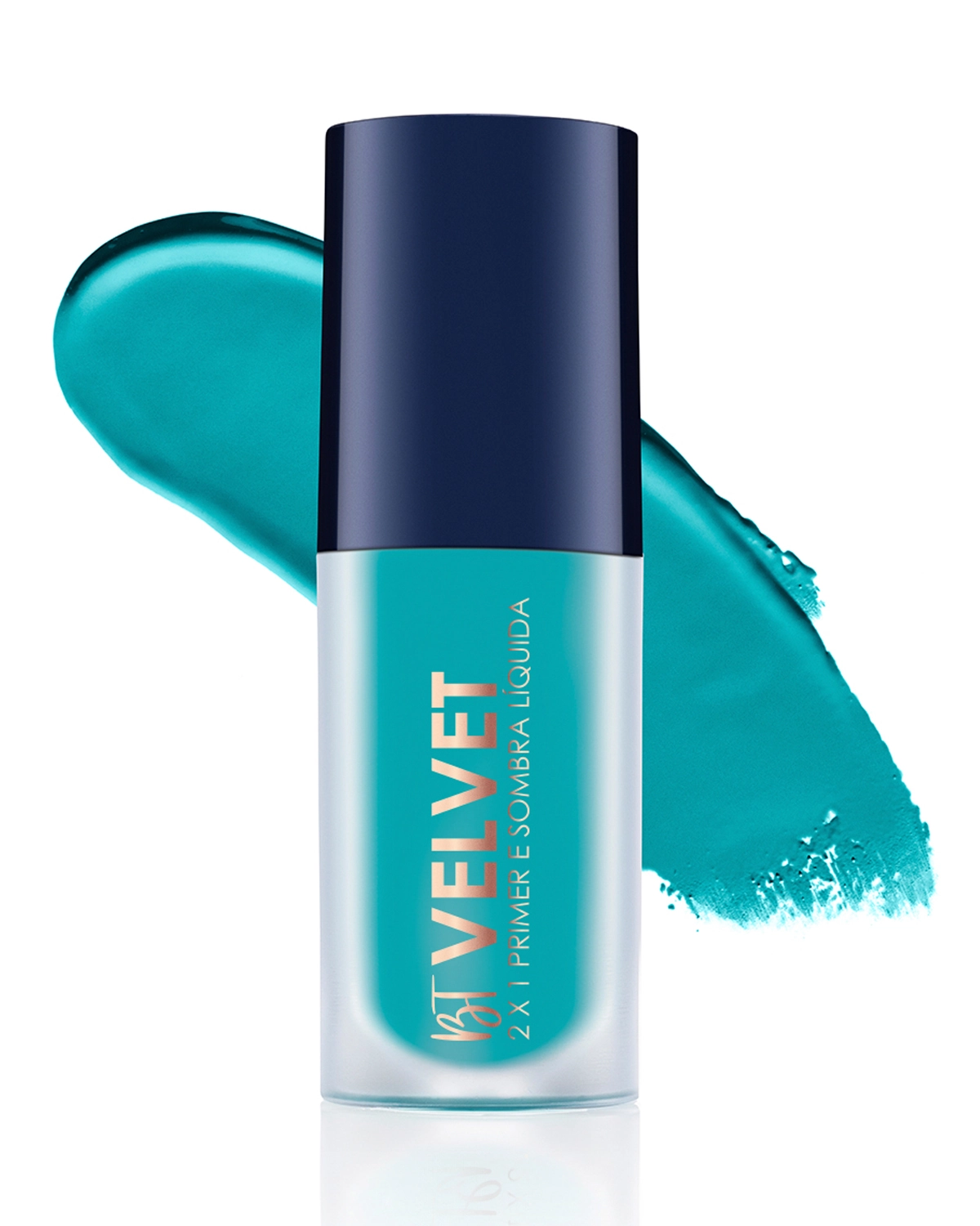 Bruna Tavares Velvet2x1 Primer Sombra Liq Teal