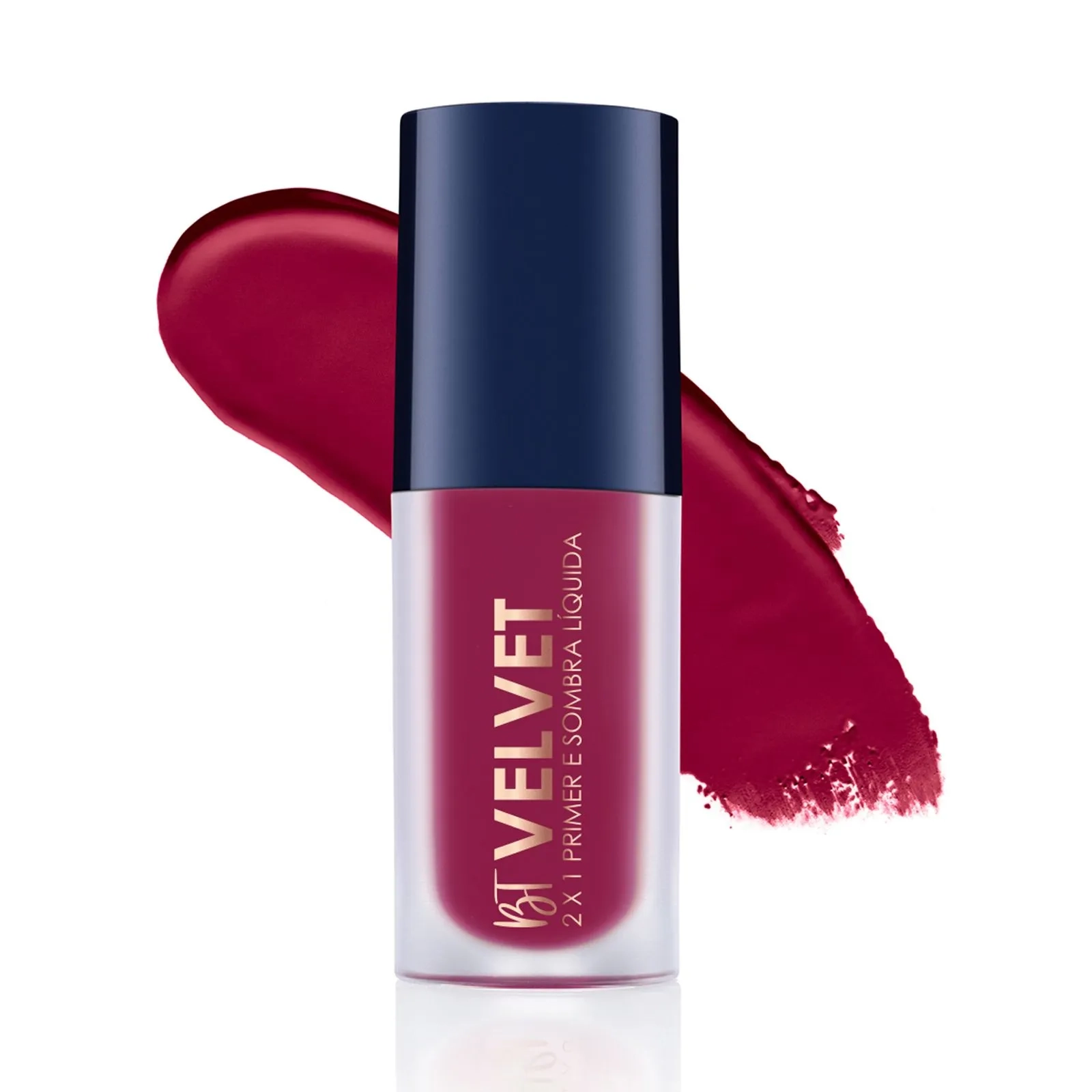 Bruna Tavares Velvet2x1 Primer Sombra Liq Cherry