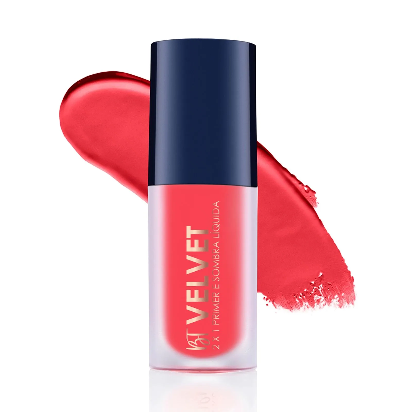 Bruna Tavares Velvet2x1 Primer Sombra Liq Coral