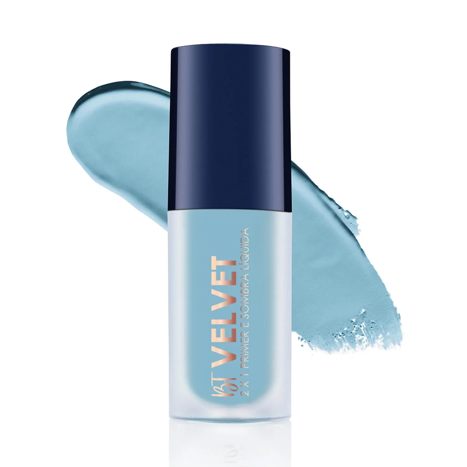 Bruna Tavares Velvet2x1 Primer Sombra Liq Mintblue