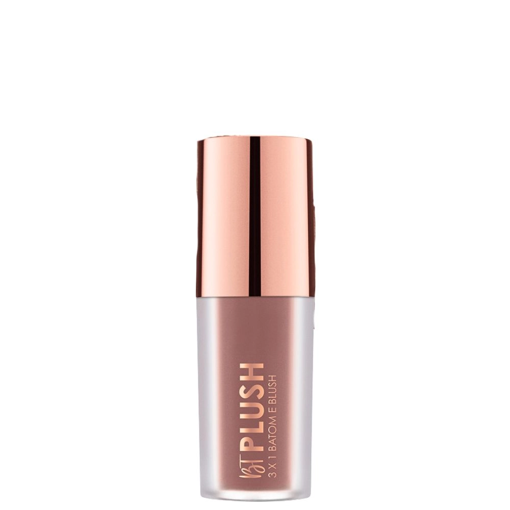 Batom Blush E Sombra Bruna Tavares Plush 3x1 Cookie 1un