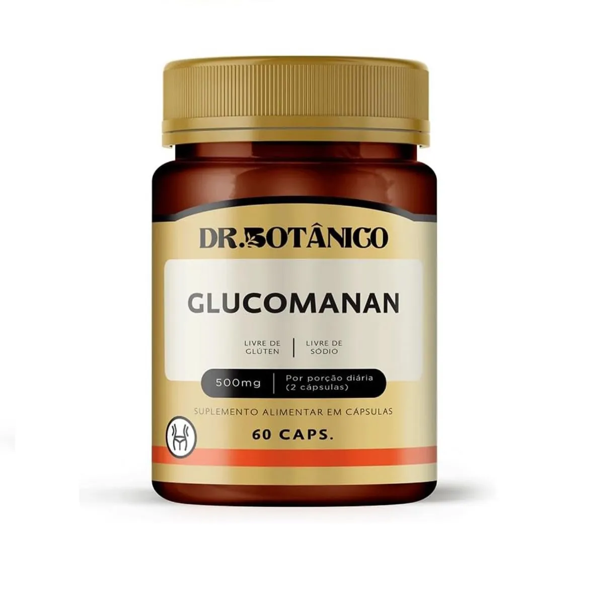 KIT 3 GLUCOMANAN 500MG 60CAPS DR. BOTANICO