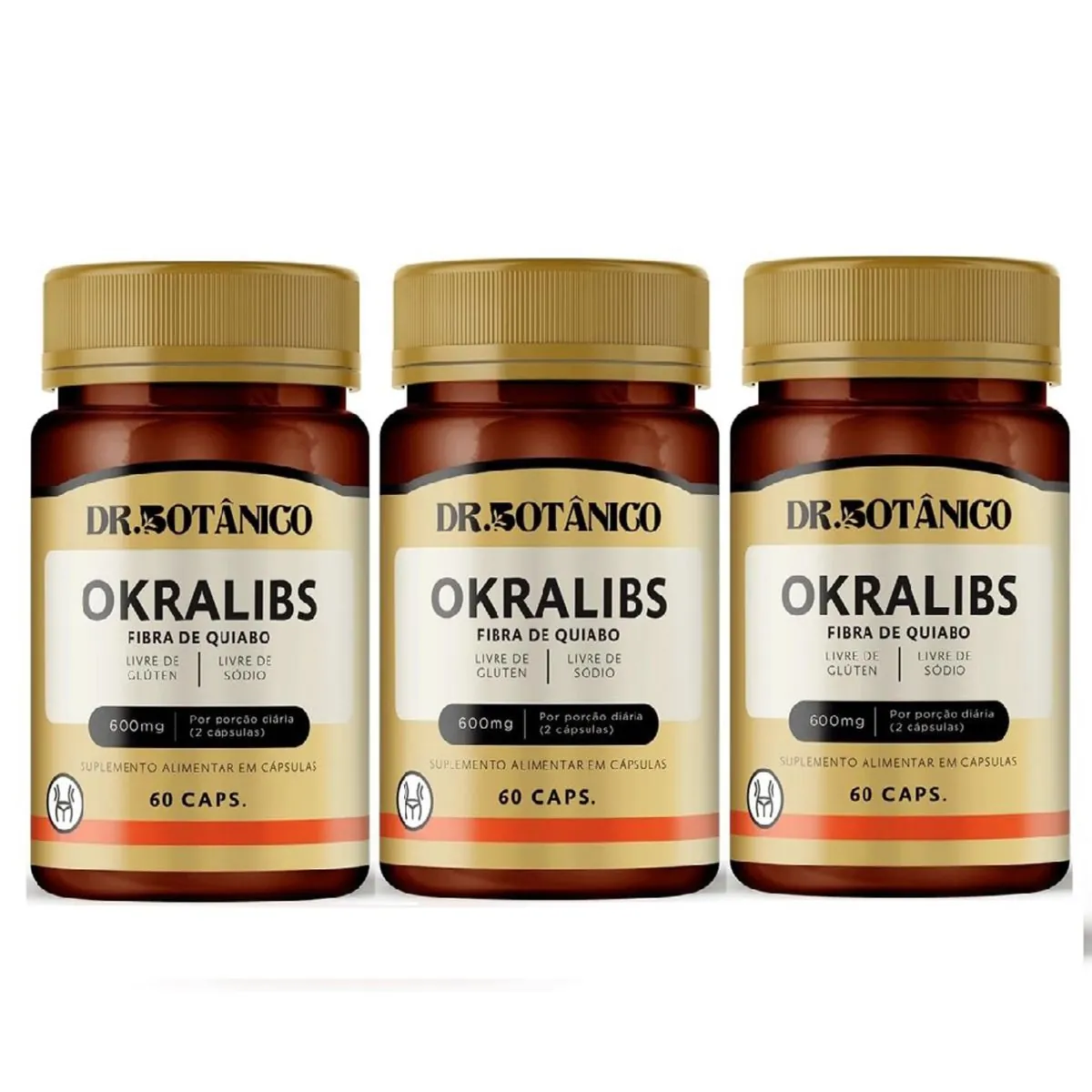 Kit 2 OKRALIBS 600MG 60CAPS DR. BOTANICO