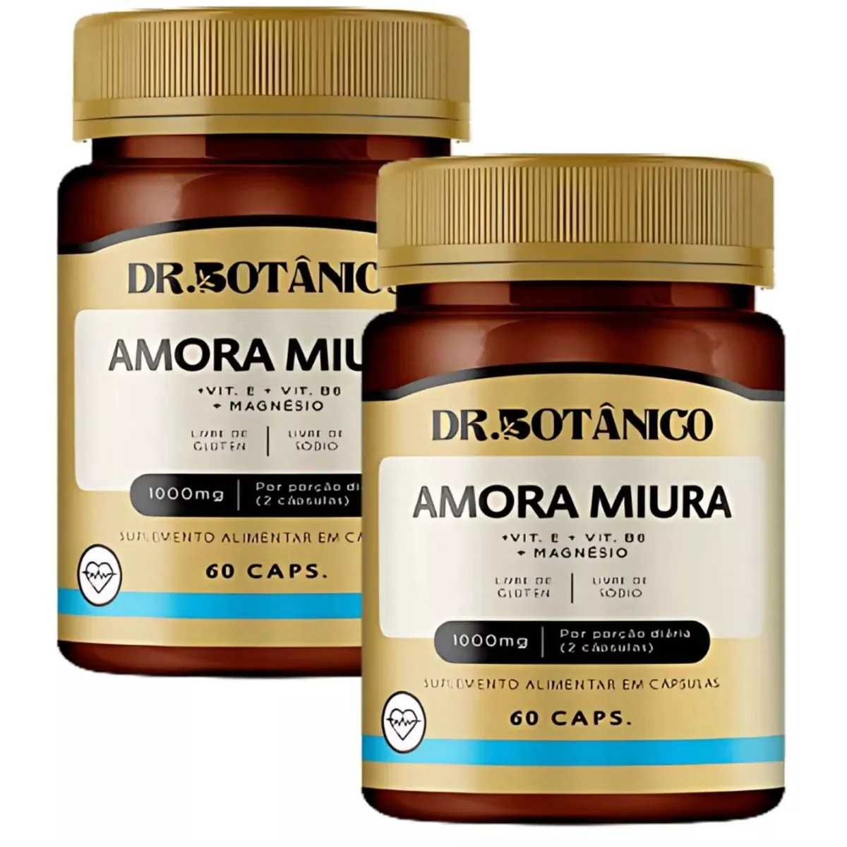 KIT 03 AMORA MIURA + VIT. C + VIT. B6 + MAGNESIO 1000MG 60CAPS DR. BOTANICO
