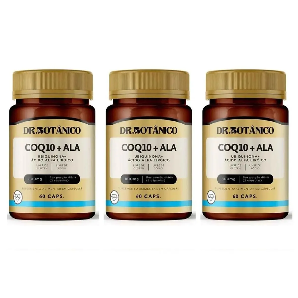 COQ10 + ALA (UBIQUINONA + ACIDO ALFA LIPOICO) 800MG 60CAPS DR. BOTANICO