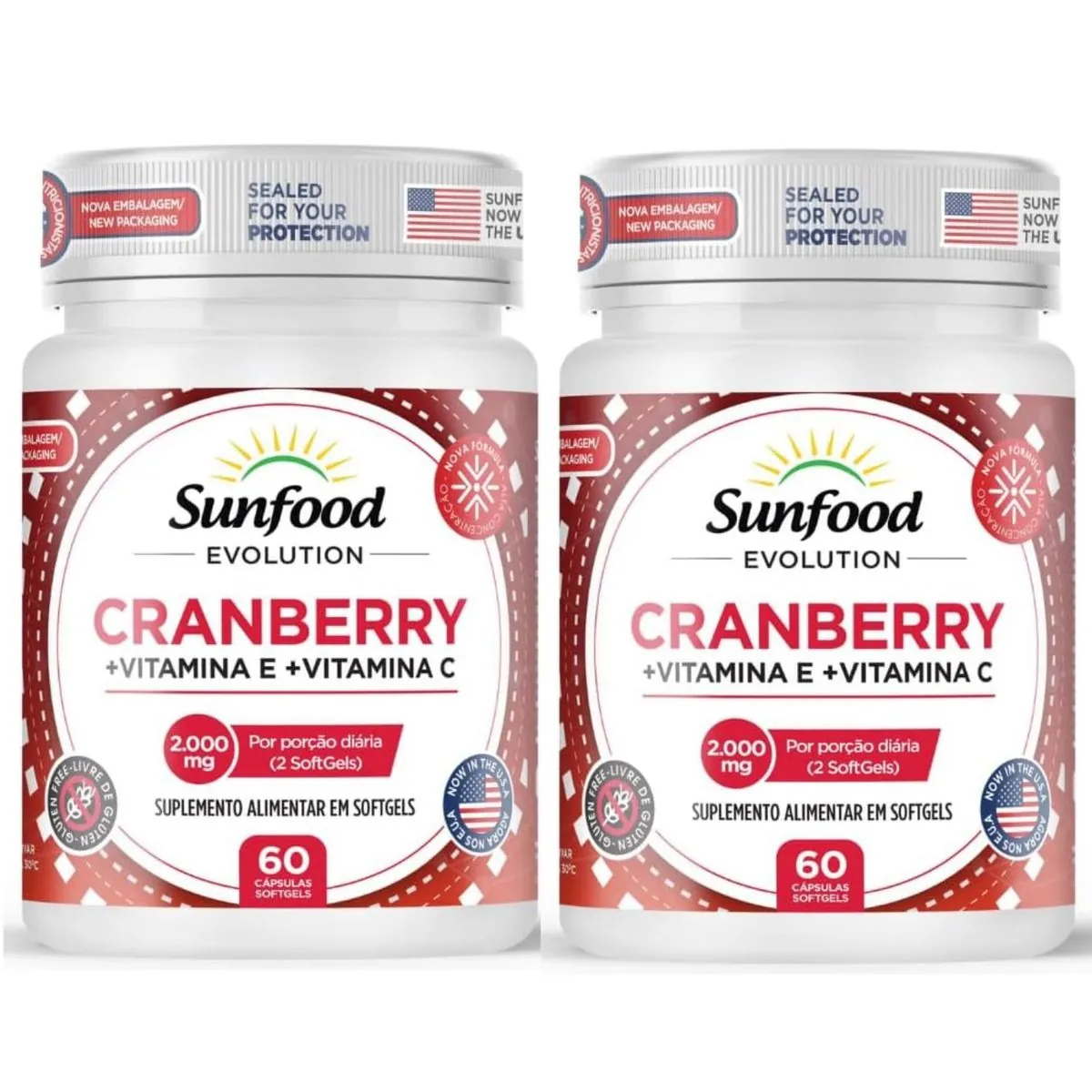 CRANBERRY 2000MG 60 CAPS SUNFOOD EVOLUTION