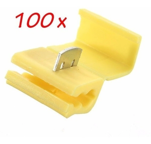 Dmti 100un Conector Derivação Emenda Cabos Fios Amarelo 4 A 6mm