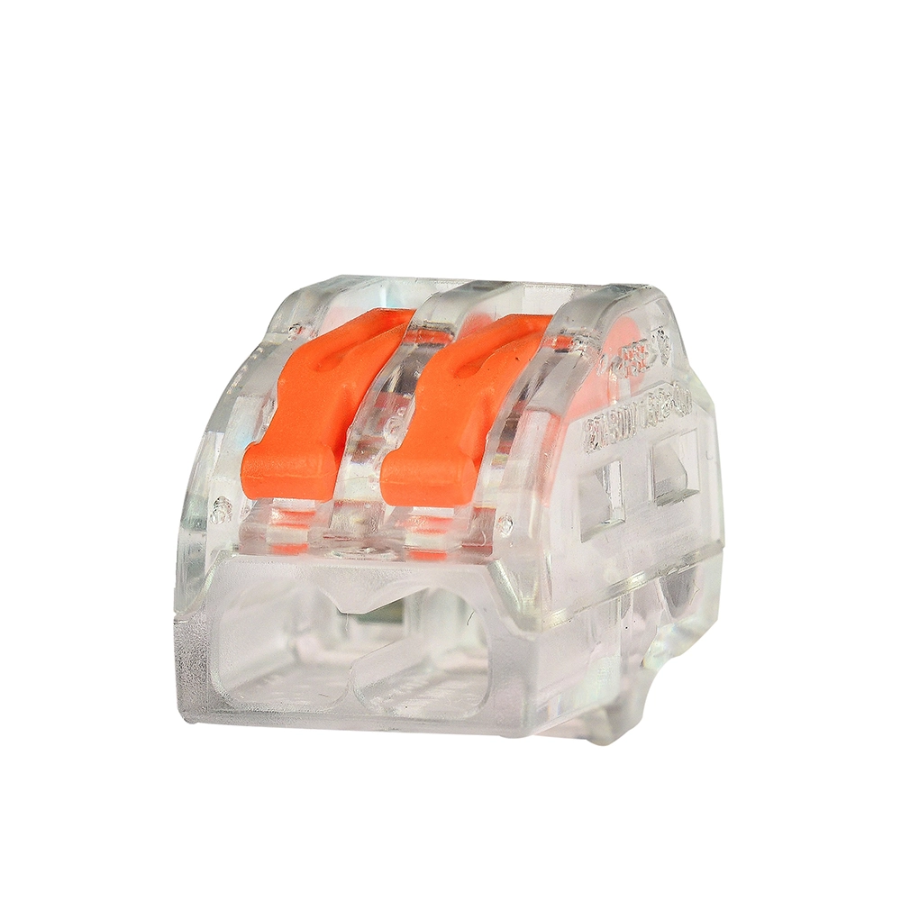 Dmti 100x Conector Elétrico Emenda Rápida Alavanca Borne 2 Fios
