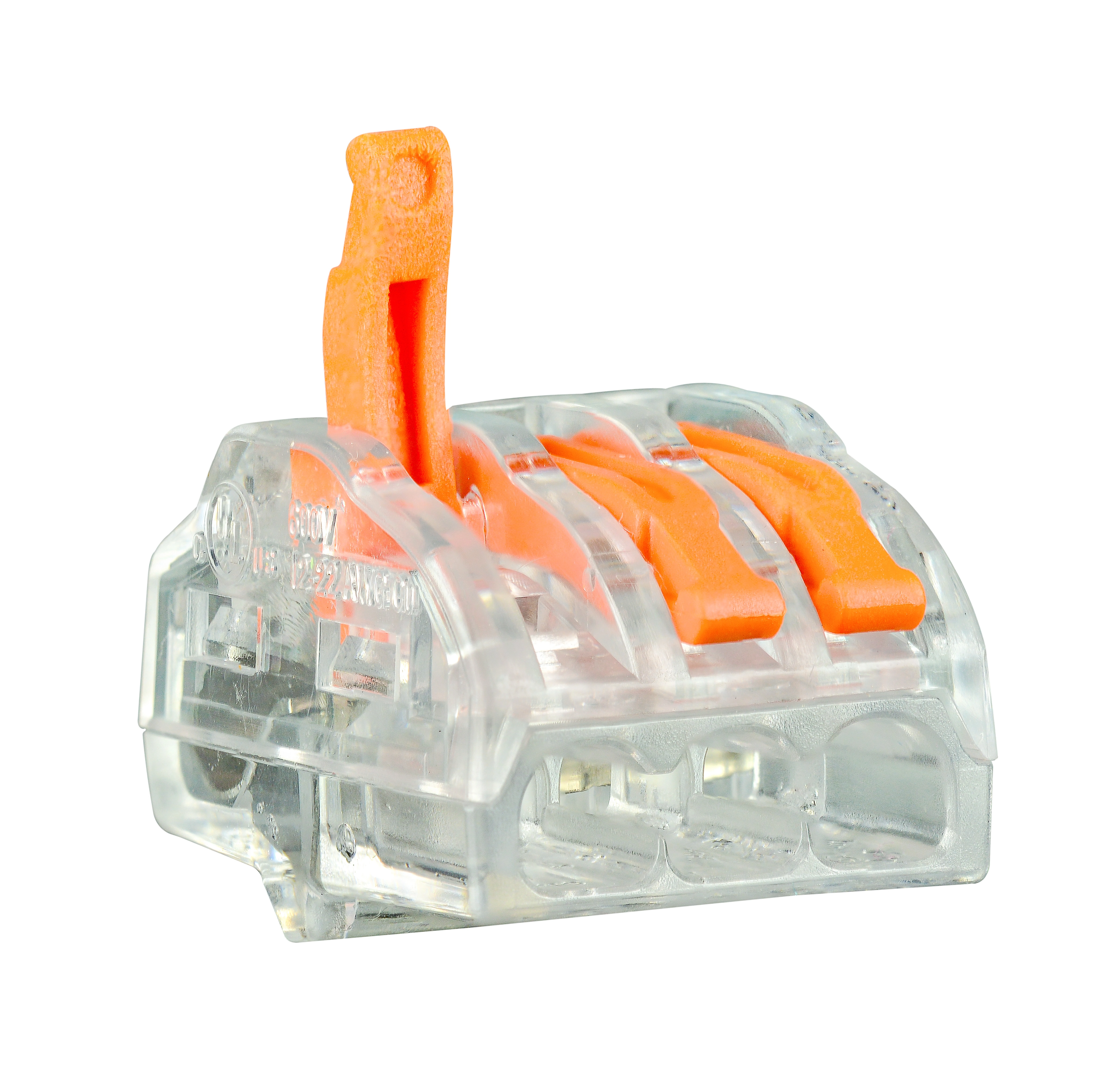 Dmti 100x Conector Elétrico Emenda Rápida Alavanca Borne 3 Fios