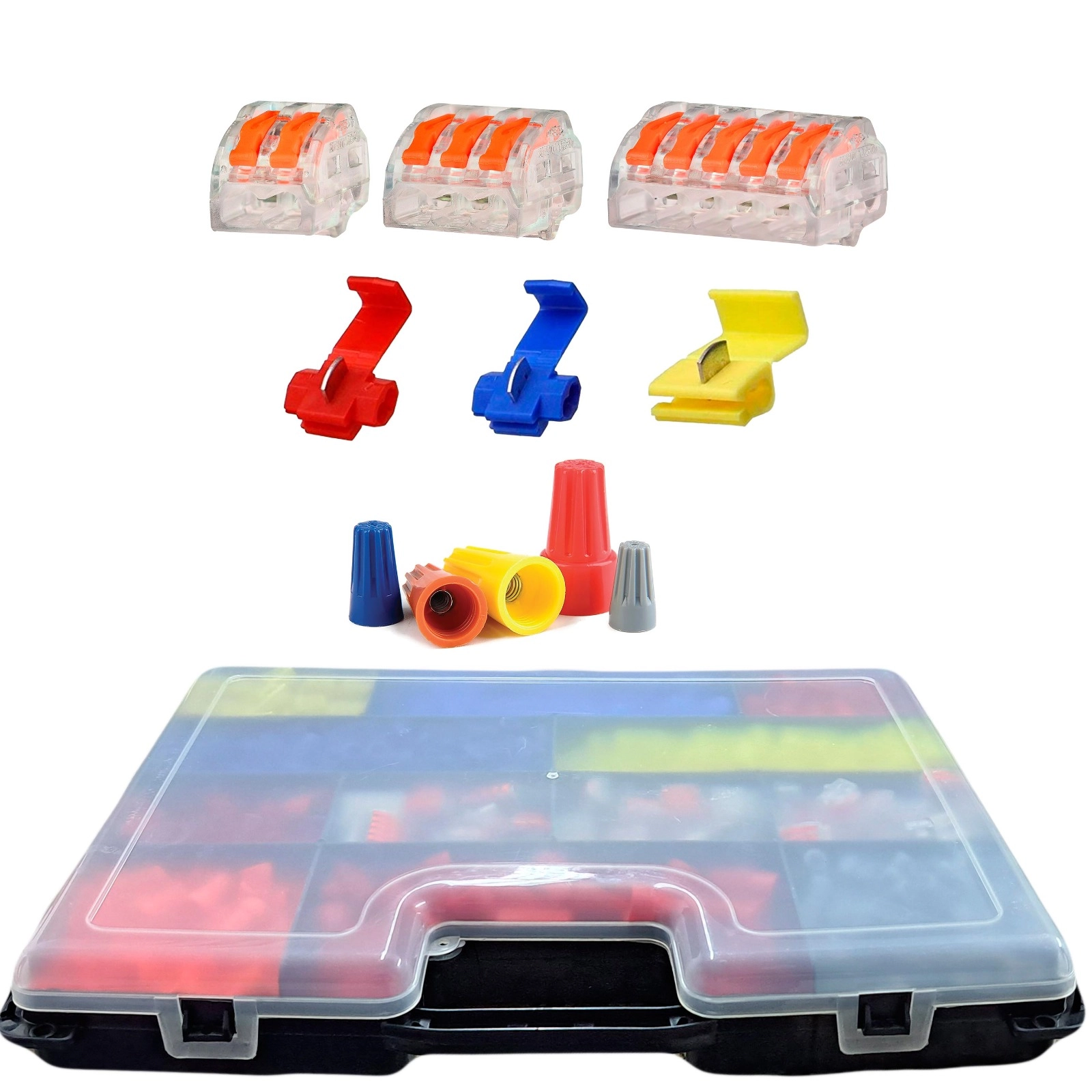 Dmti Kit Conectores Elétricos De Derivação, Torção E Emenda Rápida / Alavanca 1010 Peças