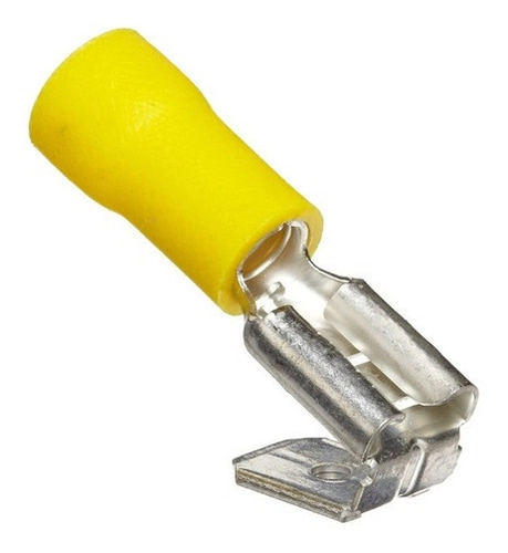 Dmti 1000un Kit Terminal Hermafrodita Macho Fêmea 4 A 6mm Amarelo