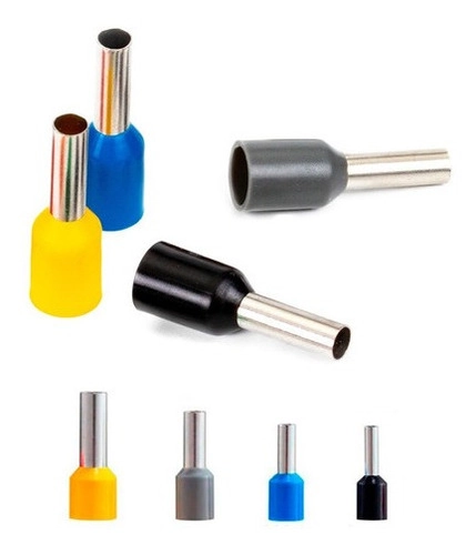 Dmti 500un Kit Terminal Conector Tubular Ilhós 1,5/2,5/4,0/6mm