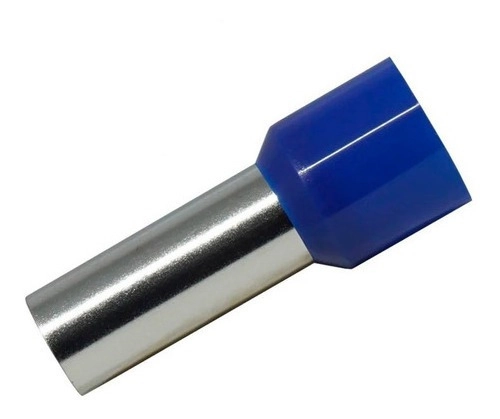 Dmti 50x Kit Terminal Tubular Ilhós 50mm Azul Pré Isolado E50-20
