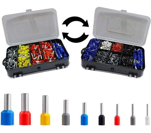 Dmti 700un Caixa Kit Terminal Tubular Ilhós 0,5mm A 16mm Estojo