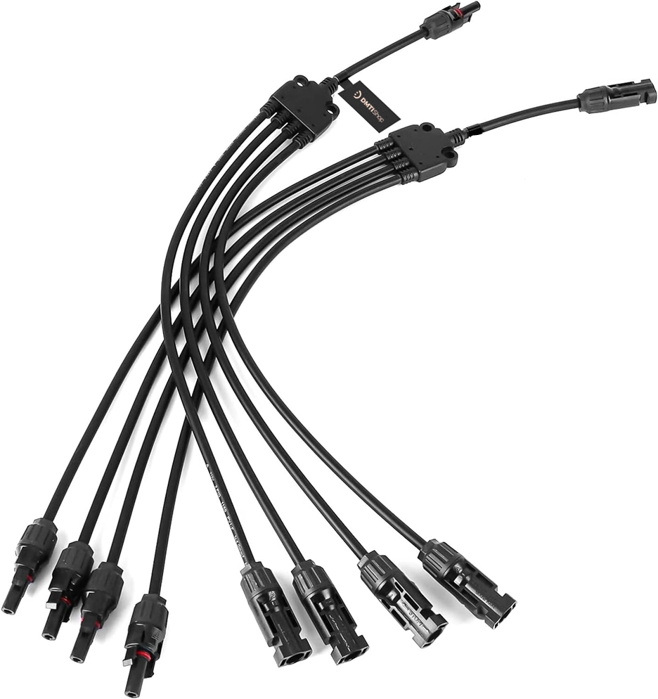 Dmti Conector Mc4 4 Vias Y Cabo P/ Ligação Paralelo Painel Solar - Par