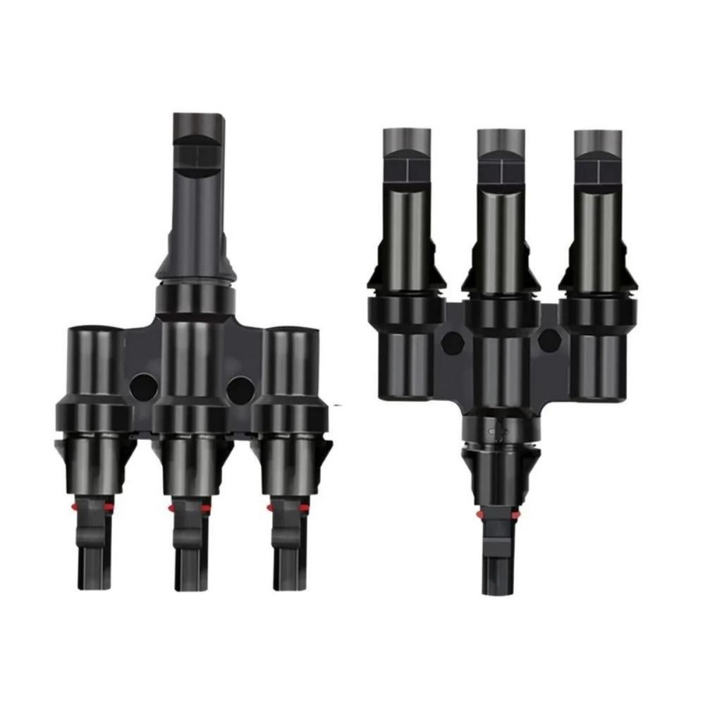 10x Conector Mc4 3 Vias Y Cabo P/ Ligação Paralelo - Par