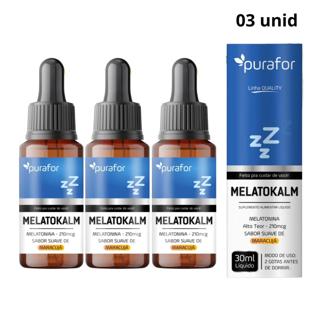 Melatokalm Suplemento Líquido com Melatonina 210mcg - Rápida Absorção e Sabor Maracujá