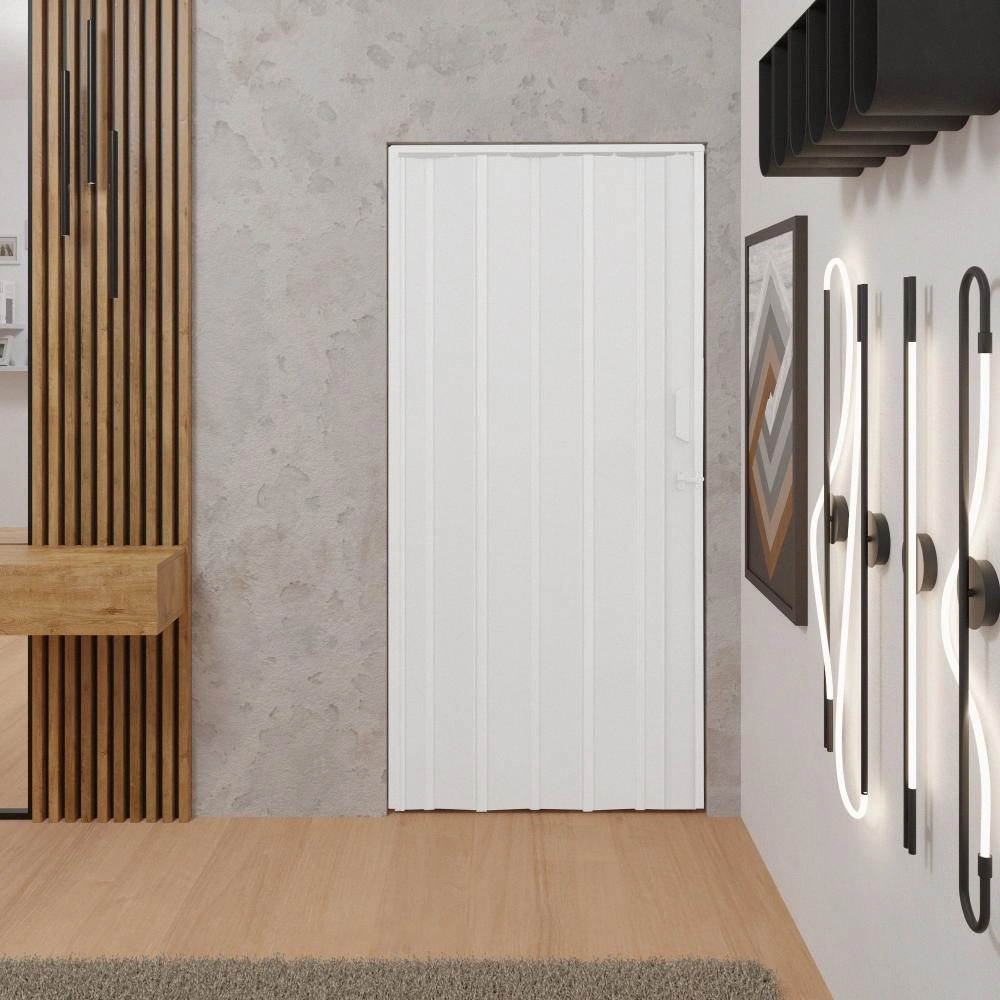 Porta Sanfonada De Pvc 125x210cm Azn