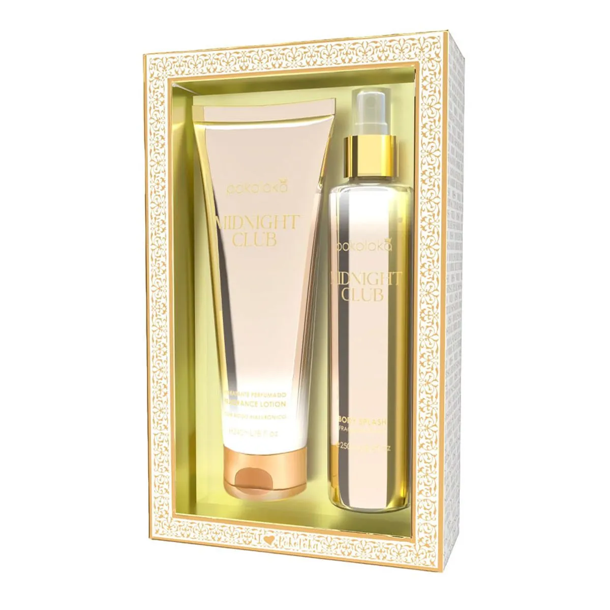 Kit Pokoloka Midnight Club Feminino - Body Splash 250ml + Hidratante Corporal 240ml