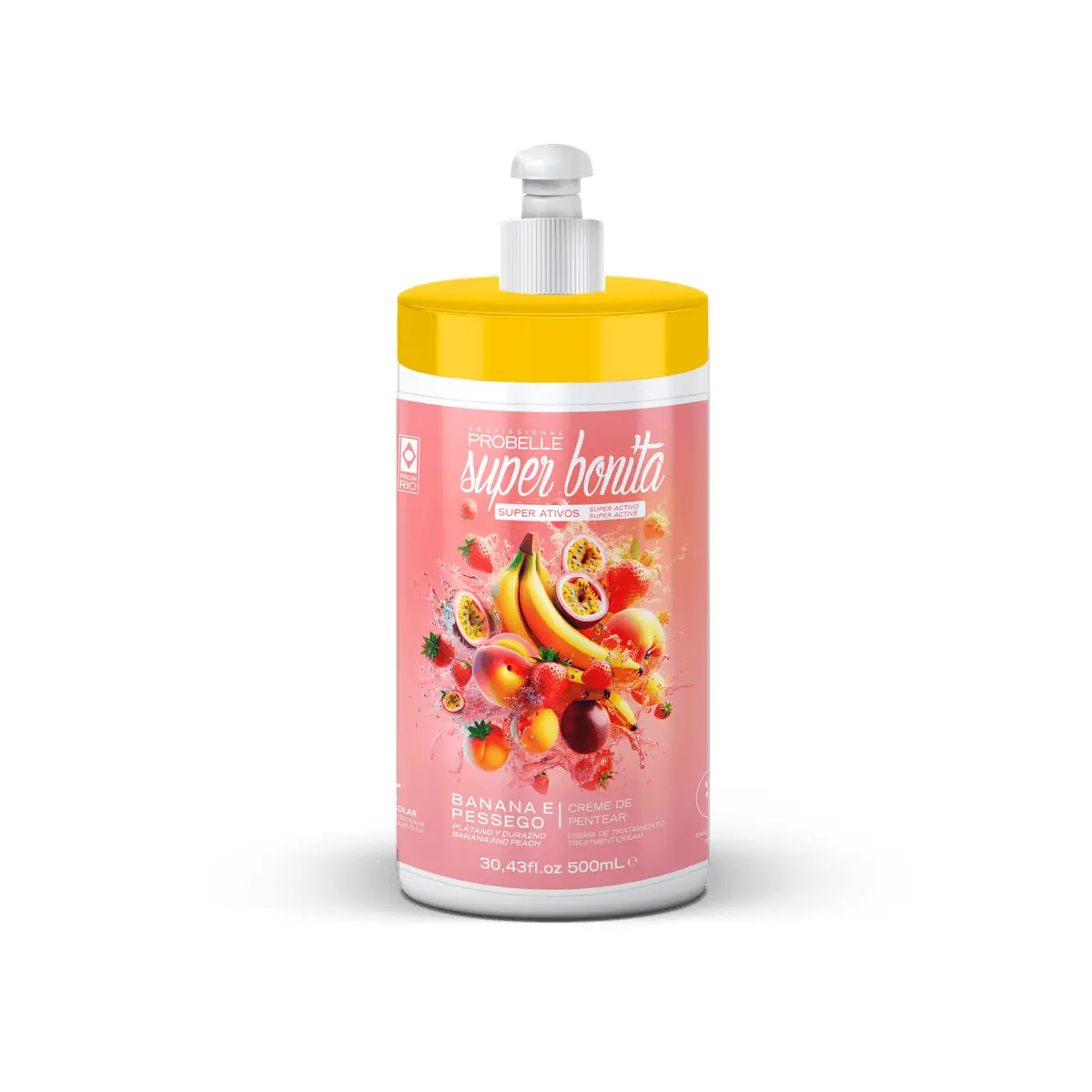 Creme de Pentear Probelle Super Bonita Banana E Pêssego 500Ml