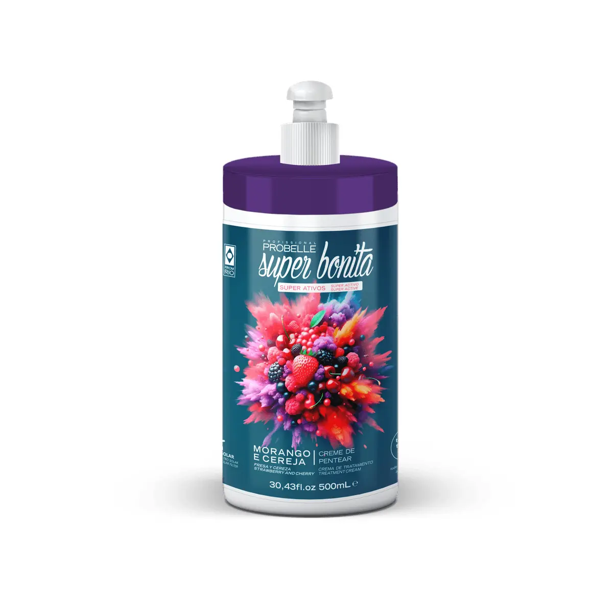 Cr Pent Probelle Super Bonita 500ml Morango E Cereja
