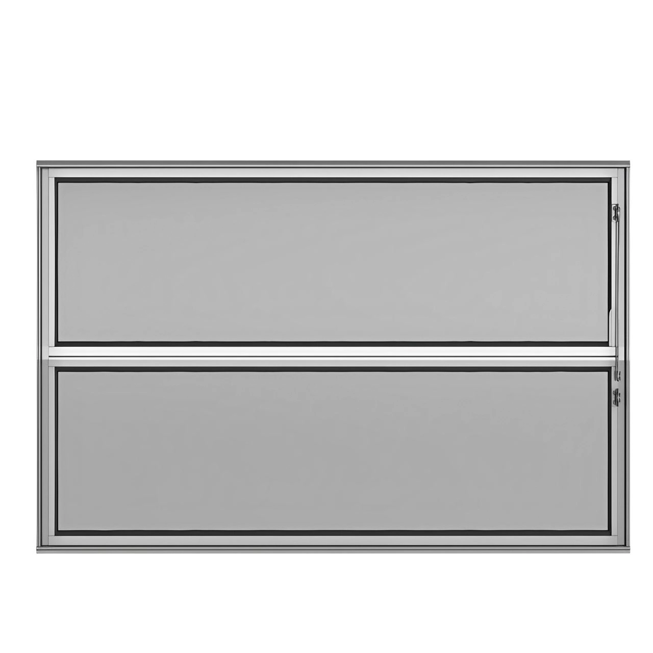 Janela Vitro Basculante 40x60 Alumínio Brilhante Com Vidros