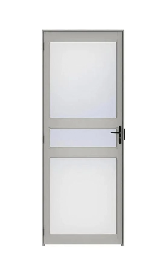 Porta De alumínio 2 Travessas Esquerda Linha Maxx - 210x60