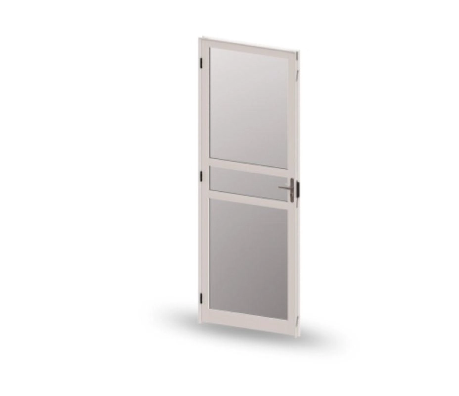 Porta De alumínio 2 Travessas Esquerda Linha Maxx - 210x70