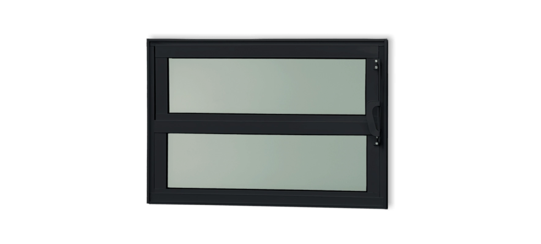 Vitro Basculante Em Alumínio Classic Preto - 40x60