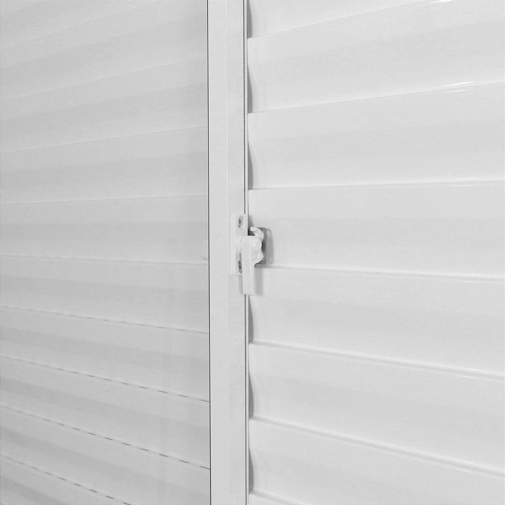 Janela De Alumínio Veneziana Classic 03 Folhas Branca - 100x150