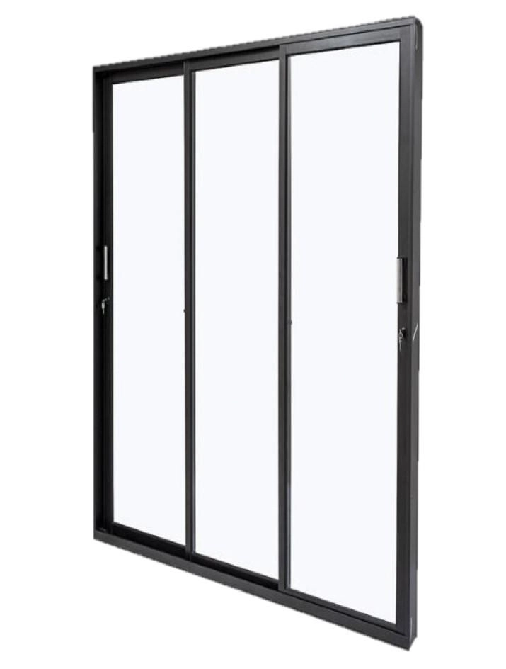 Porta Sacada De Correr Em Alumínio Suprema Vidros Temperados - 210x160