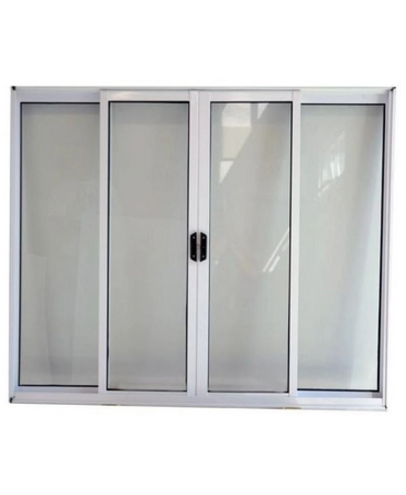 Janela De Alumínio 04 Folhas Fit Branca - 80x150