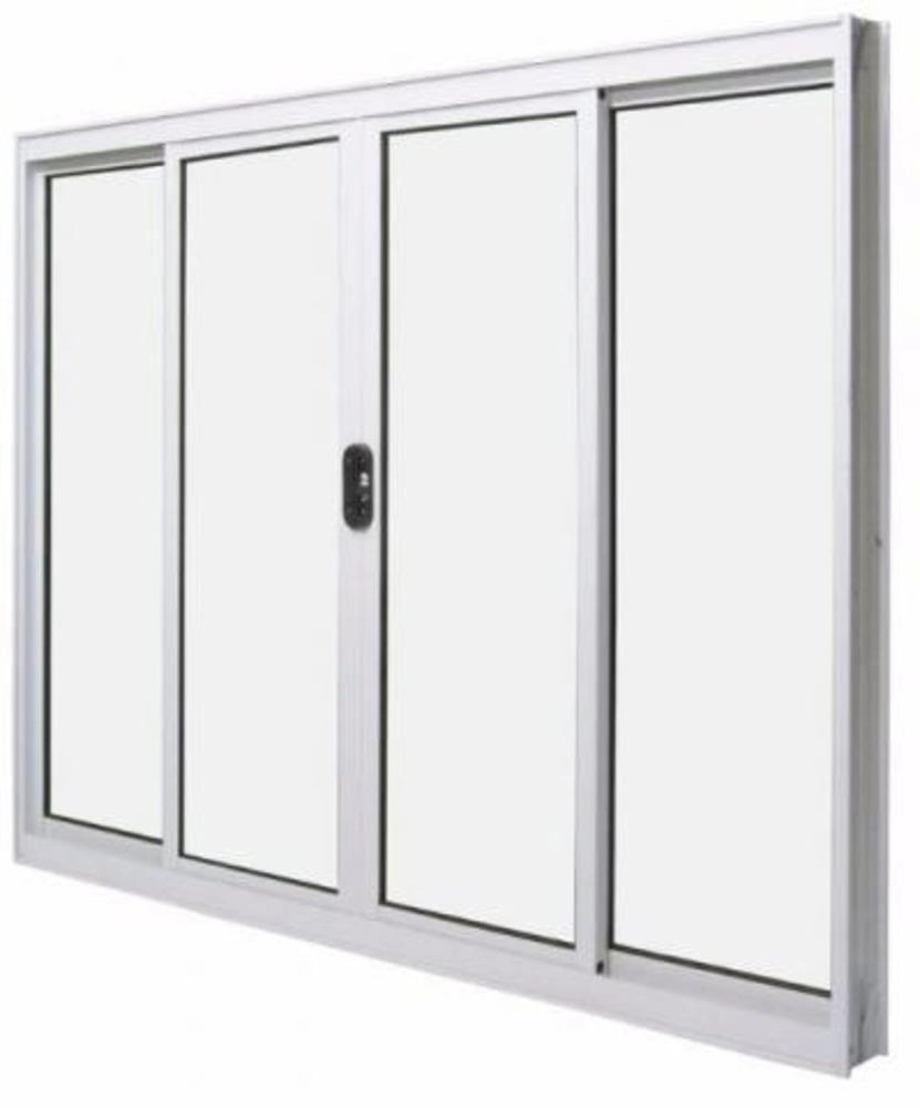 Janela De Alumínio 04 Folhas Classic Branca - 80x200