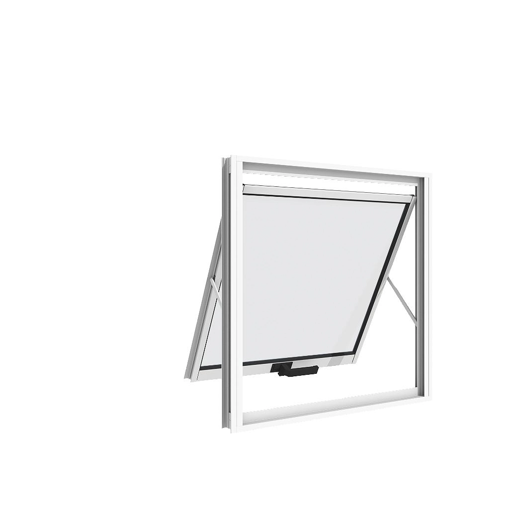 Janela Maxim Ar Alumínio Premium Vidro Liso Branco - 60x60