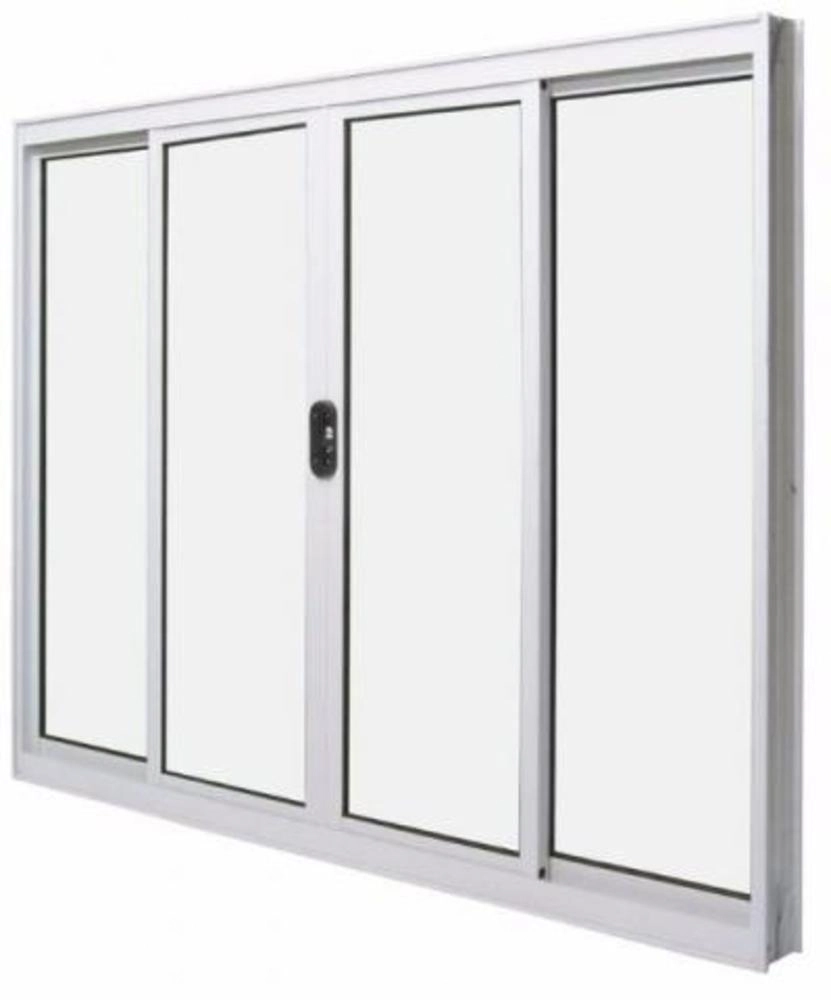 Janela De Alumínio 04 Folhas Classic Branca - 100x150