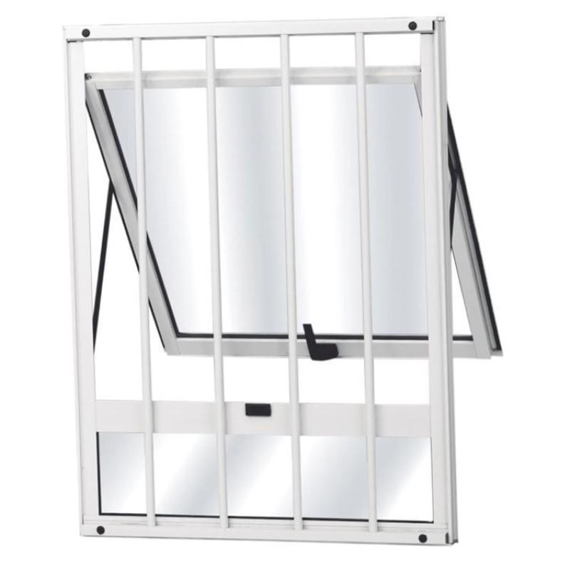 Maxim Ar 2 Seções Em Alumínio Com Grade Premium Branco - 100x60