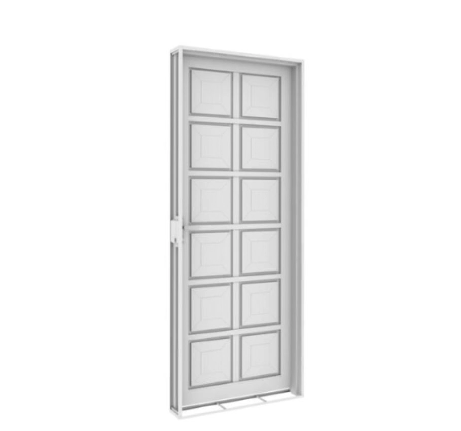 Porta Almofada De Aço Galvanizado Dupla Branco Direita - 215x85