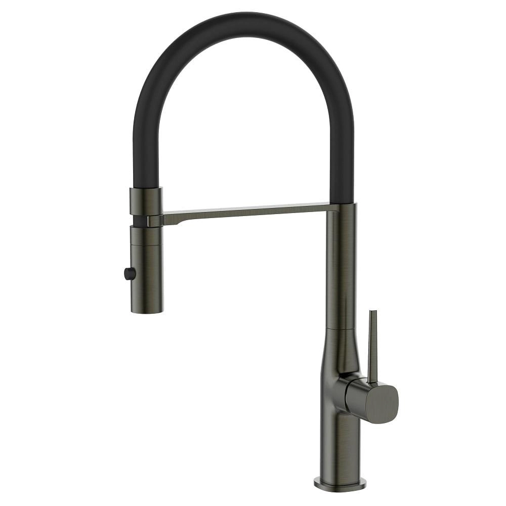 Torneira Monocomando Cozinha Bica Flexivel Dax Thelon Cinza Dax-2245-tl-gr