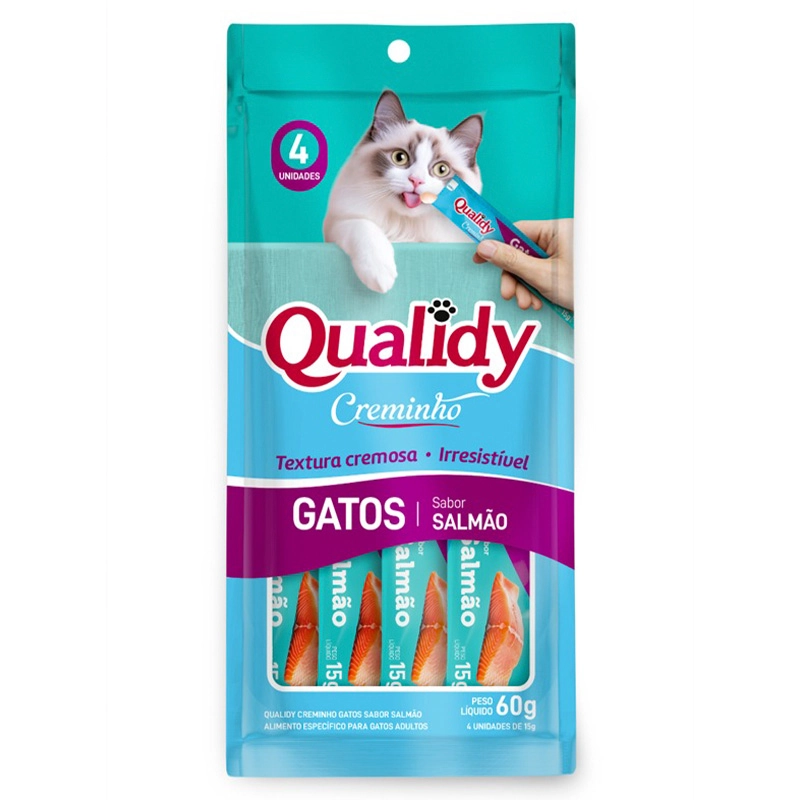 Alimento Creminho Qualidy Gatos 60g Sache Salmao