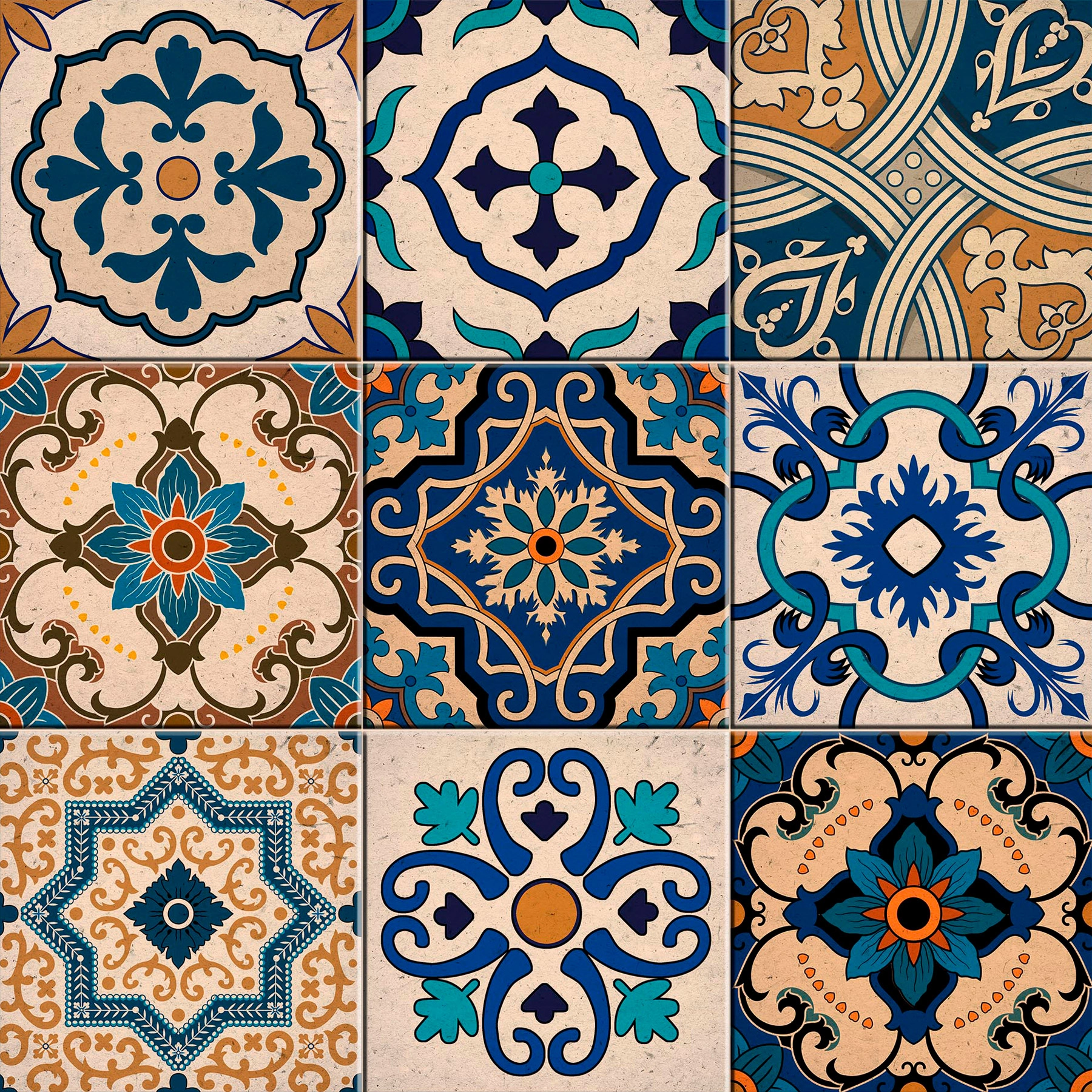 Revestimento Decorativo Português 15,4x15,4cm Estóril Sofistiq