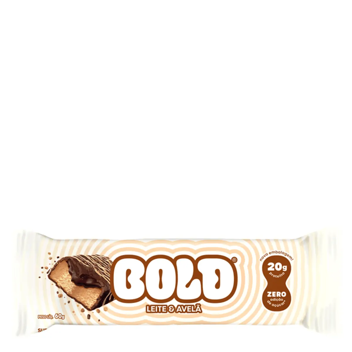 Barra Protein Bold 60g Leite /avela