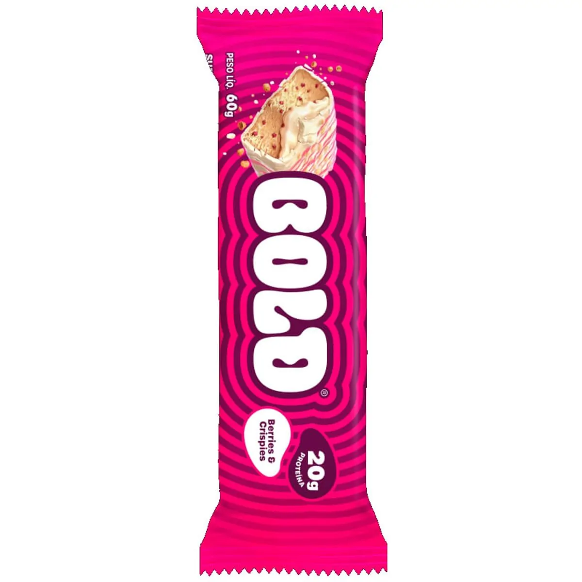 Barra Proteina Bold 60g Berries E Crispies