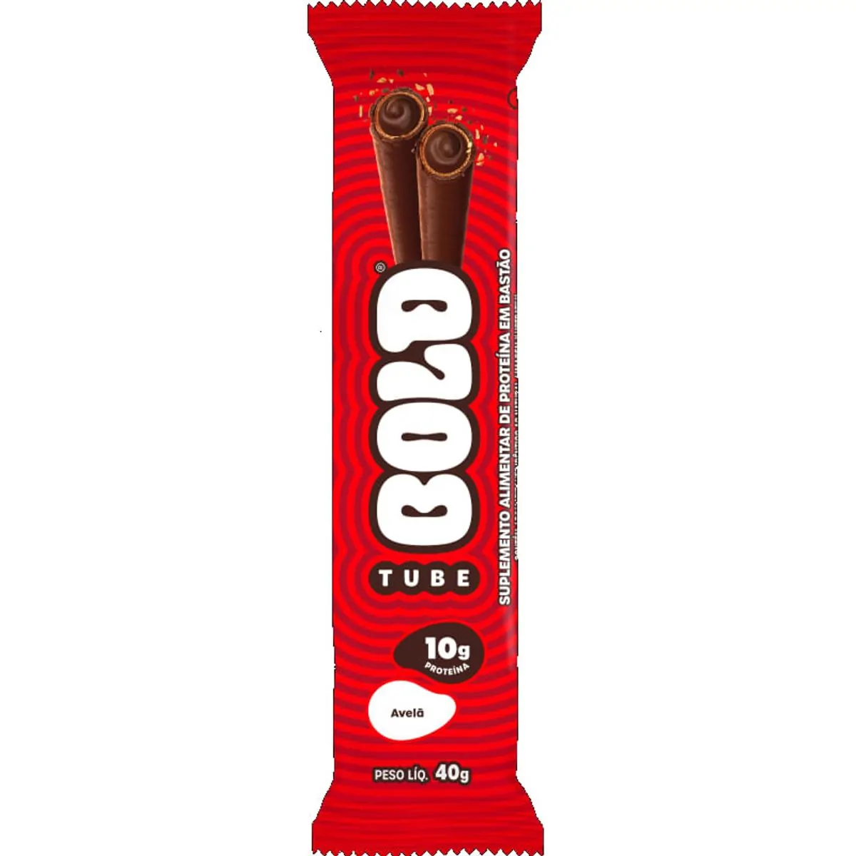 Barra De Proteína Avelã Bold Tube Pacote 40g
