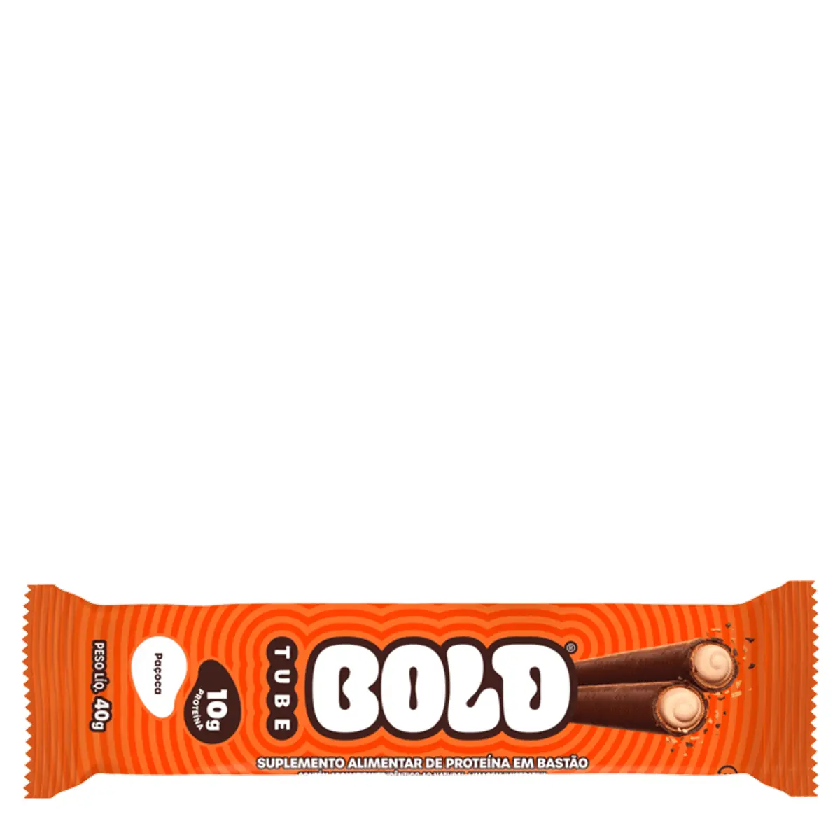 Barra De Proteína Paçoca Bold Tube Pacote 40g