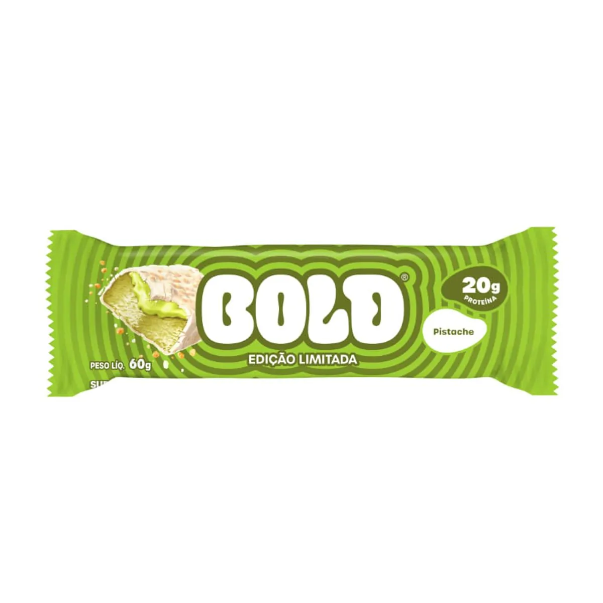 Barra De Proteína Pistache Bold Pacote 60g