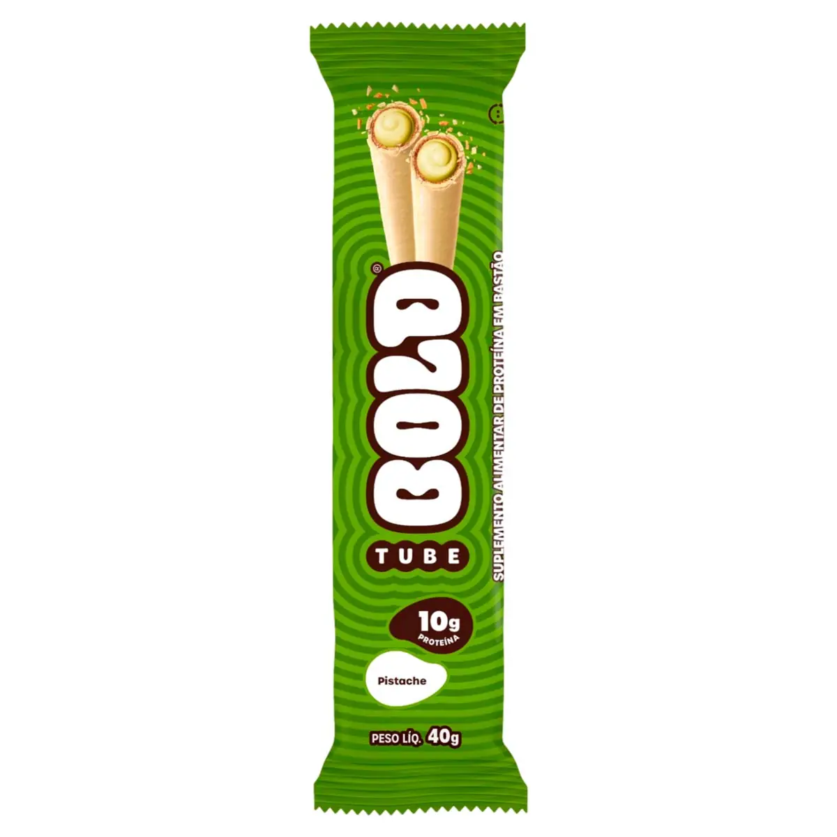 Barra De Proteína Pistache Bold Tube Pacote 40g