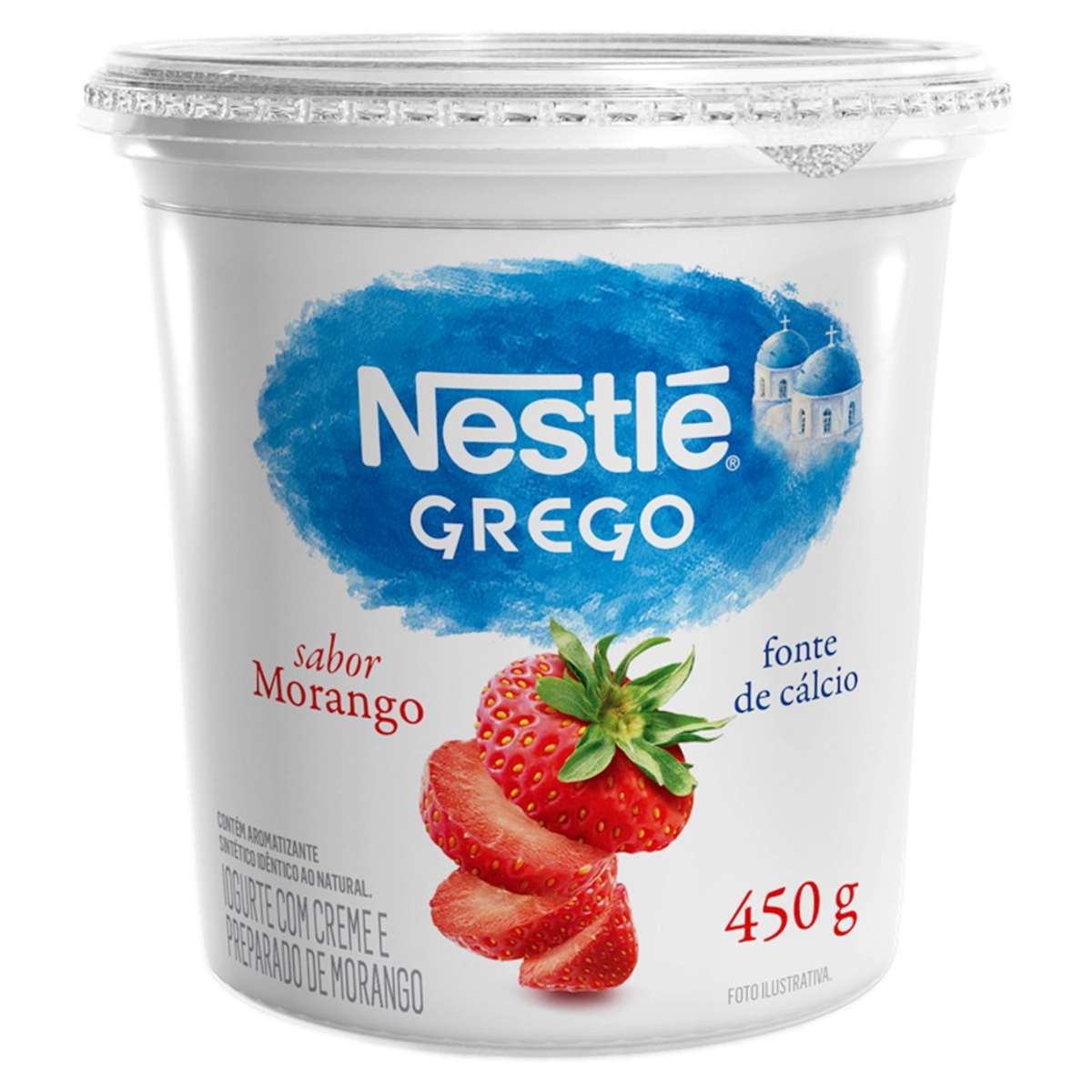 Pas Iog Nestle Grego 450g Morango